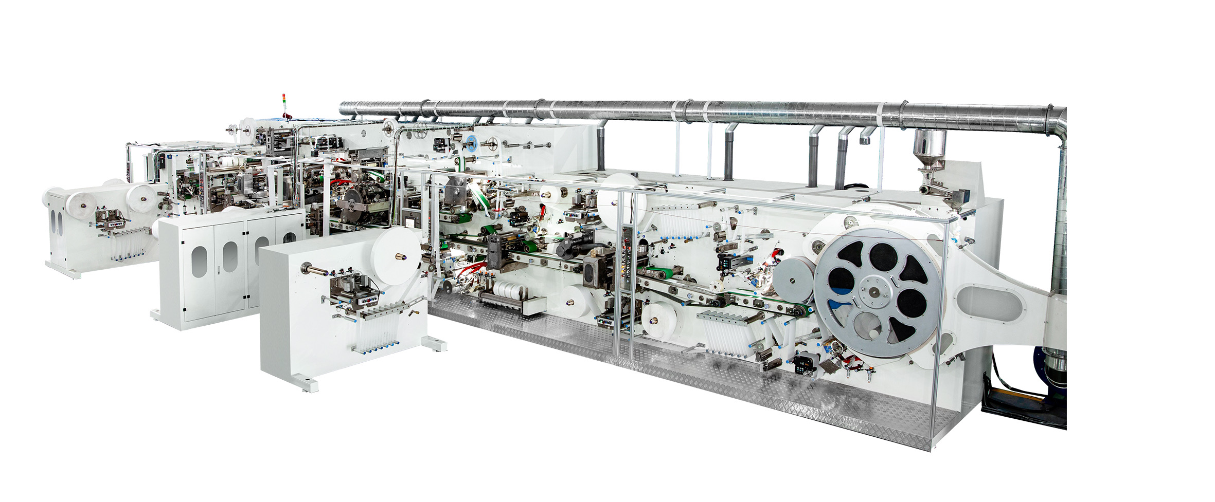 Semi-servo Elastic Ear T Shape Baby Diaper Machine