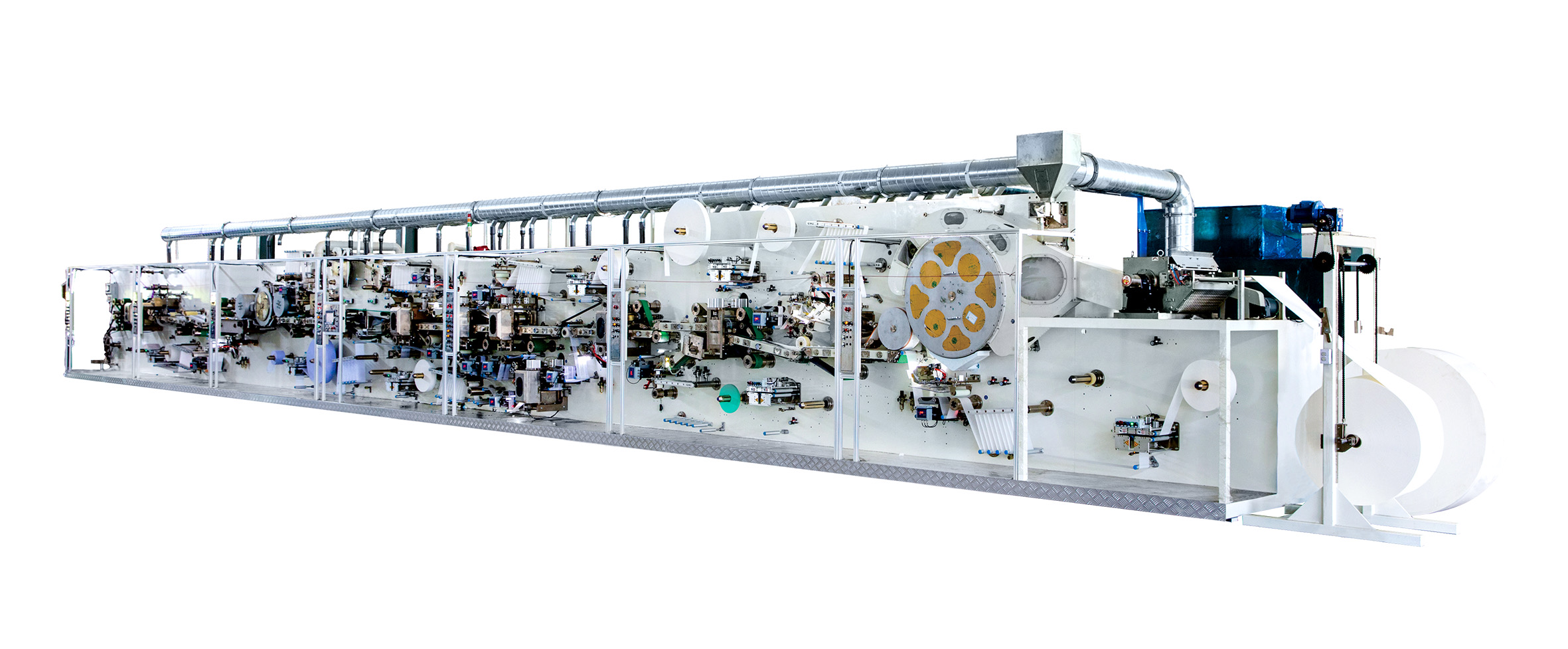 Full Automatic Quick Easy Tear Wing Shape Sanitary Pad Machine